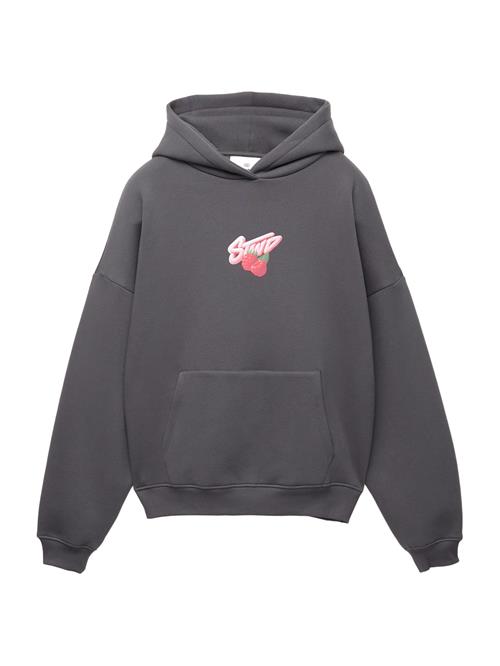 Pull&Bear Sweatshirt 'STWD'  antracit / grøn / lyserød / cranberry