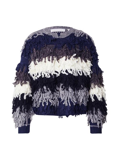 Se Rich & Royal Cardigan  ecru / sølvgrå / aubergine / mørkelilla ved About You