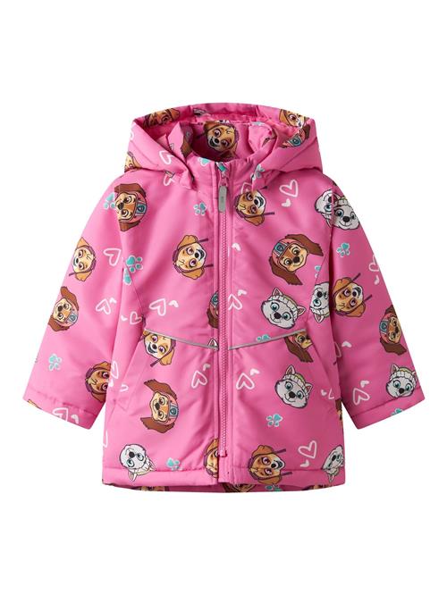 NAME IT Overgangsjakke 'Paw Patrol'  brun / lysebrun / lys pink / hvid