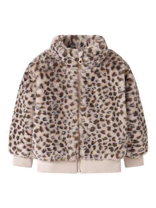 NAME IT Overgangsjakke 'Bear'  kit / brun / sort