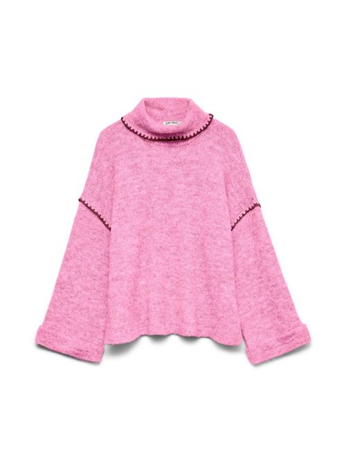 VERO MODA Pullover 'AWElla'  pink-meleret / bordeaux