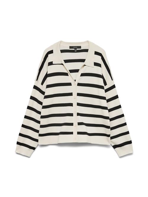 Se VERO MODA Cardigan 'VMSilla'  sort / naturhvid ved About You