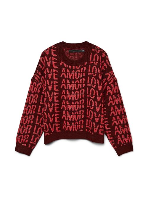 VERO MODA Pullover 'VMLove'  rød / bordeaux