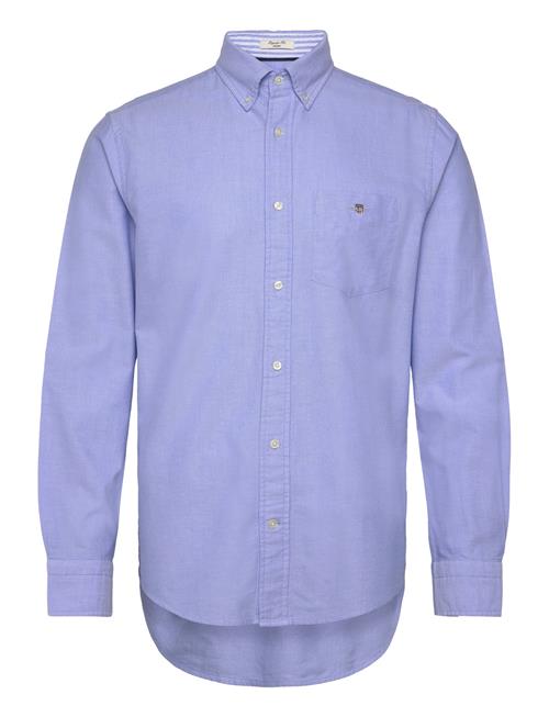 O1. Heather Oxford Check Reg Bd GANT Blue
