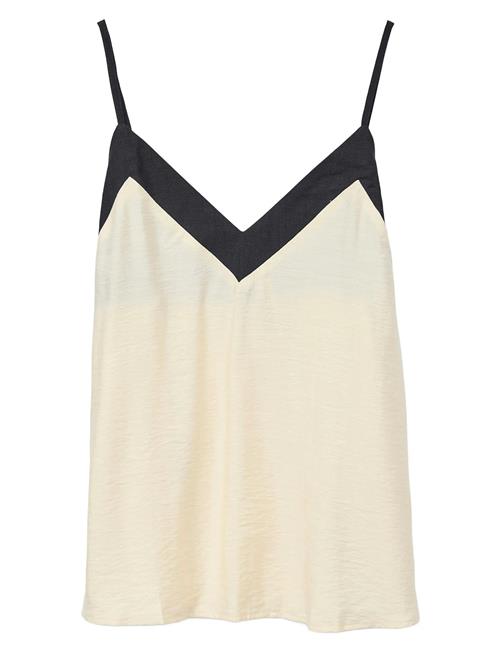 Vmdenise Singlet Top Wvn Btq Ga Vero Moda Cream