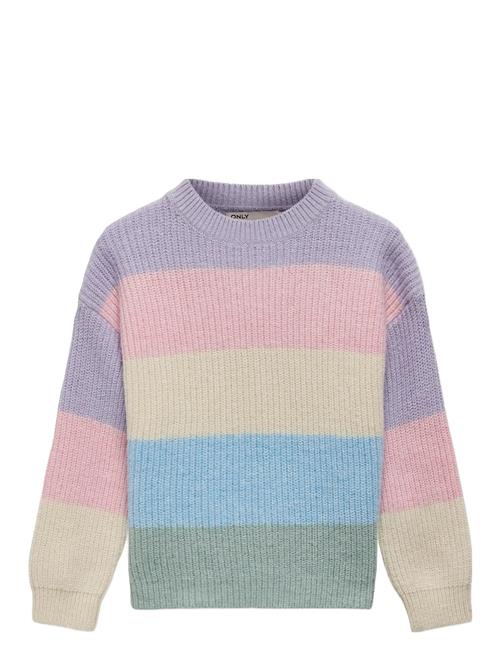 Kmgsandy L/S Stripe Pullover Knt Kids Only Patterned