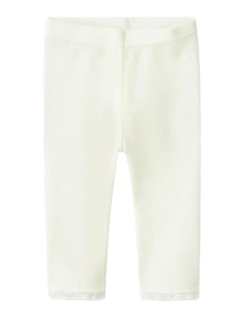 Nbfwang Wool Needle Legging Solid Noos Name It White