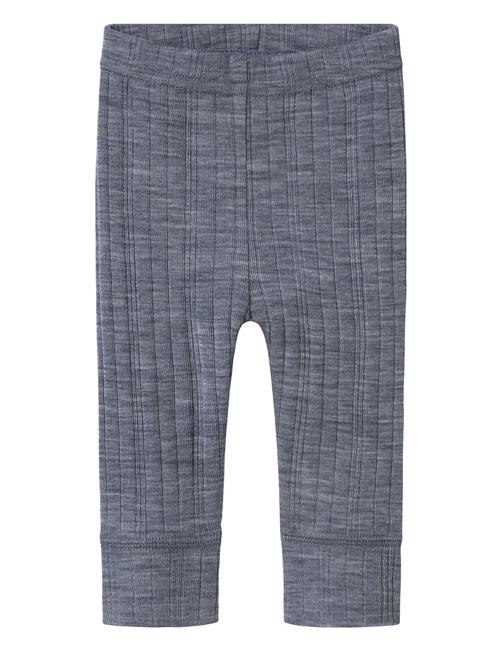 Nbmwang Wool Needle Longjohn Solid Noos Name It Navy