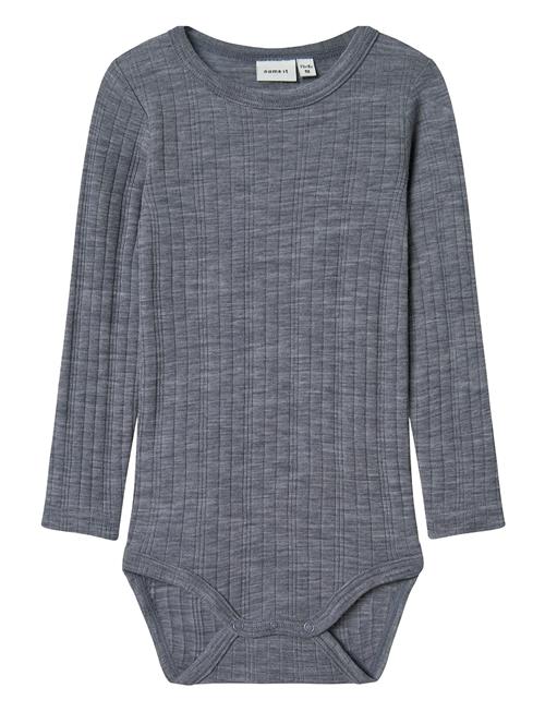Nmmwang Wool Needle Ls Body Solid Noos Name It Grey
