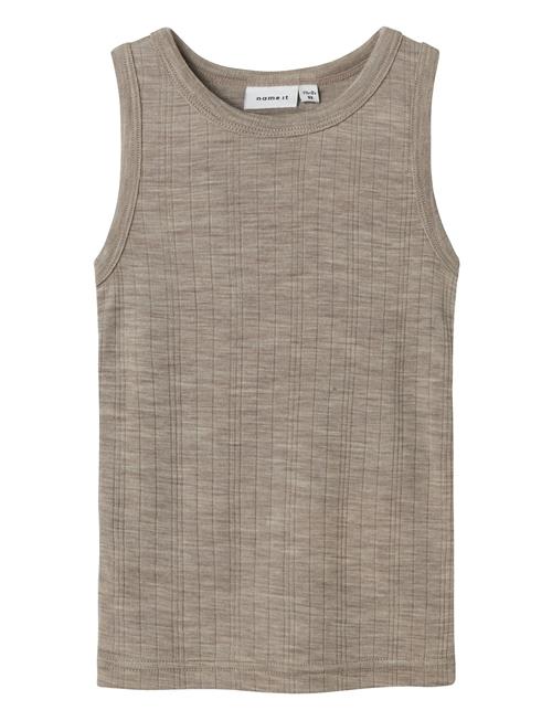 Nmmwang Wool Needle Tank Top Name It Beige