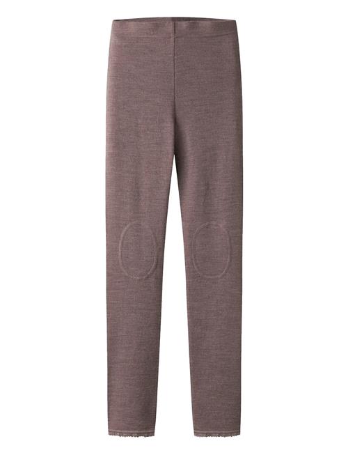 Nkfwang Wool Needle Legging Solid Name It Purple