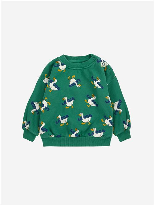 Bobo Choses La Oca All Over Sweatshirt Green  Green 18 Months  Grøn  18 måneder  Unisex