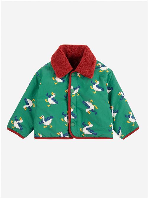 Bobo Choses La Oca All Over Vendbar Jakke I Fåreskind Green  Green 18 Months  Grøn  18 måneder  Unisex