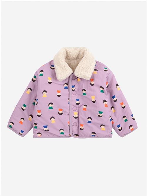 Bobo Choses Game Pawns All Over Vendbar Jakke I Fåreskind Lavender  Lavender 18 Months  Lilla  18 måneder  Unisex