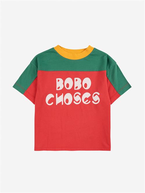 Bobo Choses Bobo Choses Color Block T-shirt Multicolor  Multicolor 8-9 Years  Rød  8-9 år  mand
