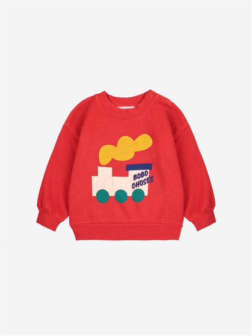 Bobo Choses Bobo Choo Choo Sweatshirt Red  Red 18 Months  Rød  18 måneder  Unisex