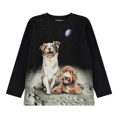 Molo Reif T-shirt Med Lange Ærmer Moon Friends  Moon Friends 92 cm  Sort  92 cm  mand
