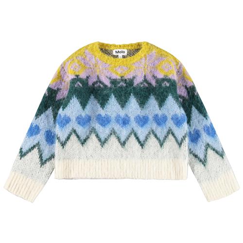 Molo Glenda Strikket Sweater Grande Nordic  Grande Nordic 110/116 cm  Blå  110/116 cm  kvinde