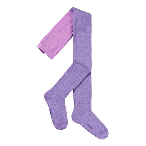 Molo Glitterstrømpe Purple Ray  Purple Ray 74/80 cm  Lilla  74/80 cm  kvinde