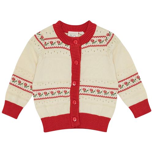 Flöss Lucca Cardigan Soft White  Soft White-80 cm  Hvid  80 cm  kvinde