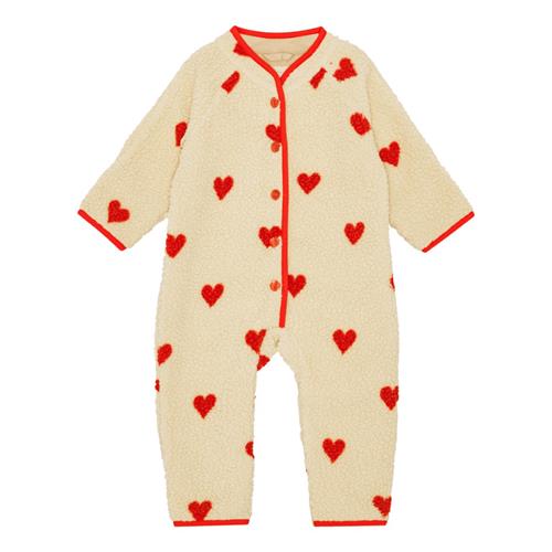 Flöss Simone Onesie Soft White Heart  Soft White Heart-80 cm  Creme  80 cm  kvinde