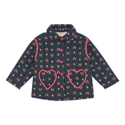 Flöss Sofia Jakke Navy Space Berry  Navy Space Berry-86 cm  Marineblå  86 cm  kvinde