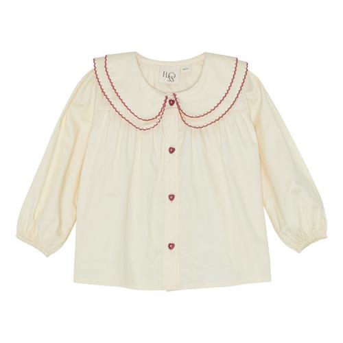 Flöss Darling Bluse Soft White  Soft White-128 cm  Hvid  128 cm  kvinde