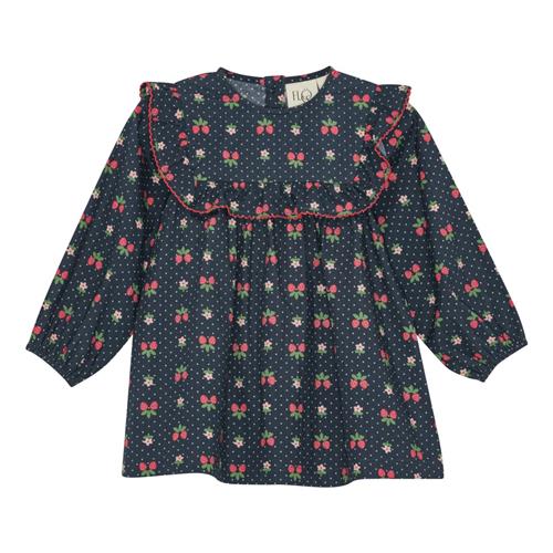 Flöss Sofia Kjole Navy Space Berry  Navy Space Berry-122 cm  Marineblå  122 cm  kvinde