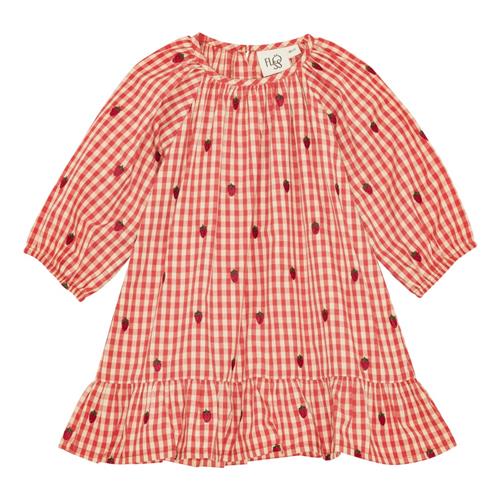 Flöss Molly Kjole Berry Gingham  Berry Gingham-74 cm  Rød  74 cm  kvinde
