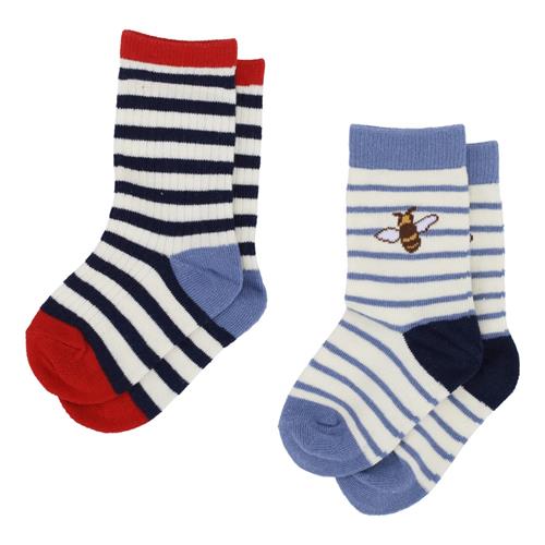 Flöss Vilde 2-pak Sokker Bee 2-pack  Bee 2-Pack-29-32 EU  Hvid  29-32 EU  mand