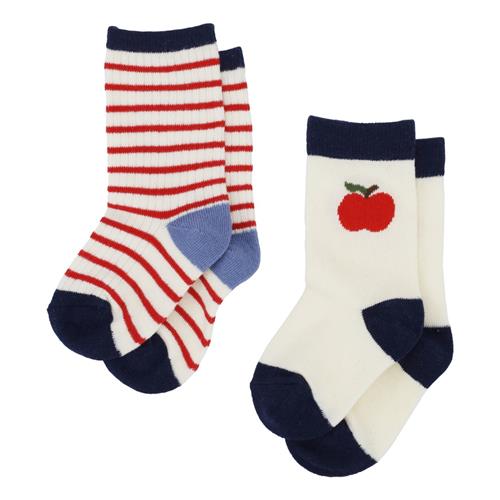Flöss Vilde 2-pak Sokker Apple 2-pack  Apple 2-Pack-29-32 EU  Hvid  29-32 EU  mand