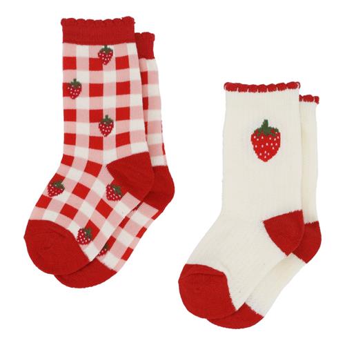 Flöss Vibe 2-pak Sokker Molly Check 2-pack  Molly Check 2-Pack-29-32 EU  Rød  29-32 EU  kvinde