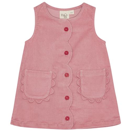 Flöss Mia Kjole Velvet Rose  Velvet Rose-128 cm  Lyserød  128 cm  kvinde