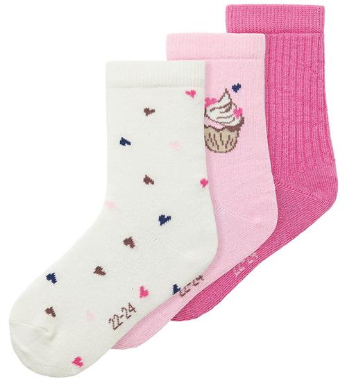 Name it Strømper - NmfNala - 3-pak - Peppercorn/Sweetdreams + Cl