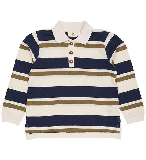 Copenhagen Colors Polobluse - Striped Pique - Green Combi