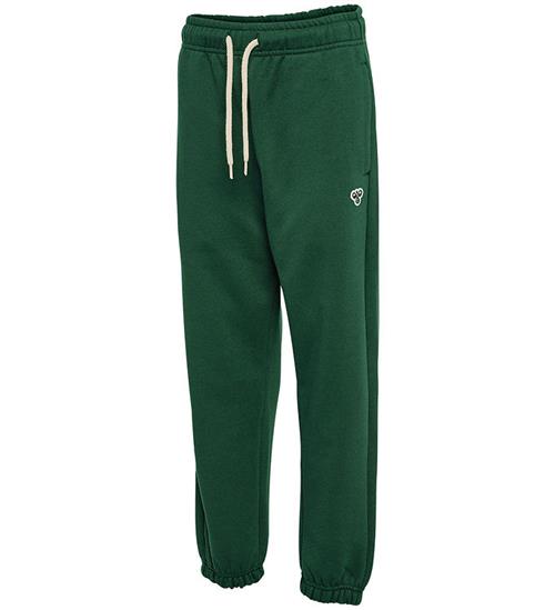 Hummel Sweatpants - HmlJR - Mørkegrøn m. Logo