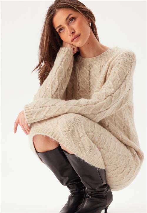 SELECTED Slfalmina Ls Knit Cable Dress
