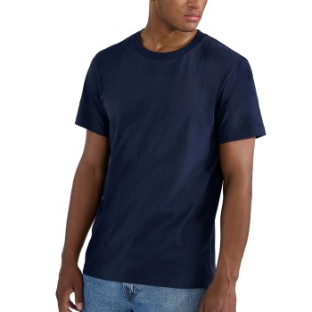 Bread & Boxers Bread and Boxers Light Weight Tee Marineblå økologisk bomuld Large Herre