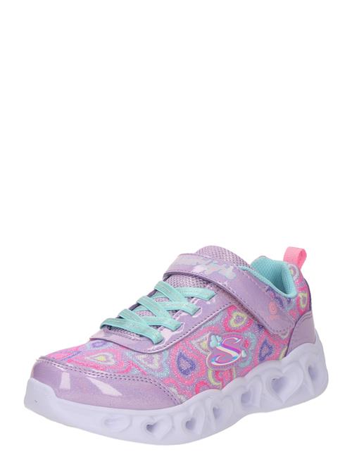 SKECHERS Sneakers 'HEART LIGHTS - BOOGIE LOVE'  aqua / violetblå / lavendel / lys pink