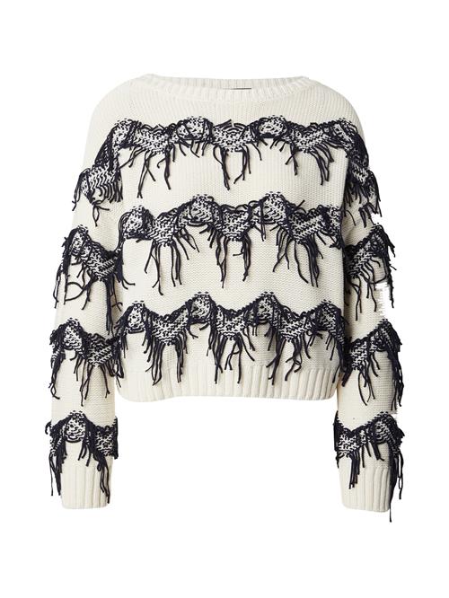 OUI Pullover  sort / hvid