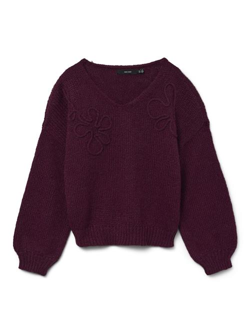 VERO MODA Pullover 'VMLollipop'  burgunder