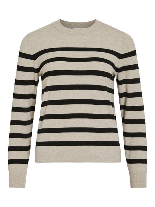 VILA Pullover 'VIKerry'  lysebeige / sort