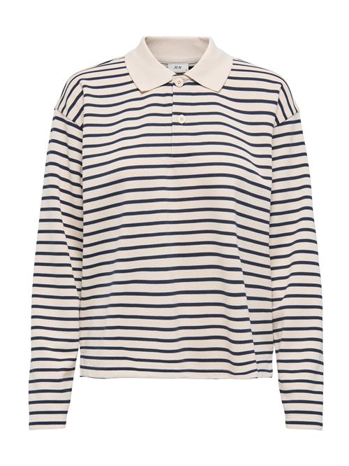 JDY Shirts 'JDYVilla'  creme / natblå