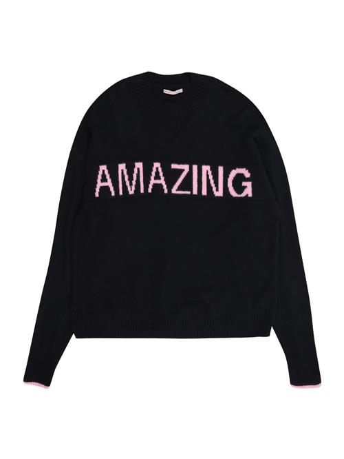 ONLY GIRLS Pullover 'KOGAMOUR'  natblå / lyserød
