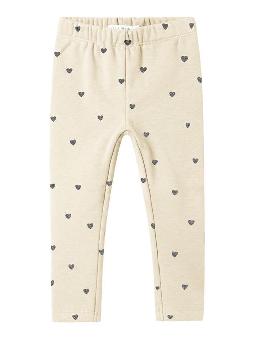 Se NAME IT Sweat Fleece Leggings Tavina Summer Sand W. Glitter Lava Smoke Hearts hos SmartKidz