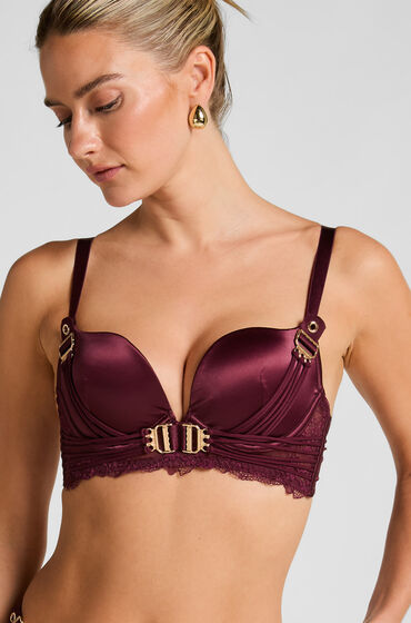 Hunkemöller Formstøbt longline bøjle-bh Avela rød