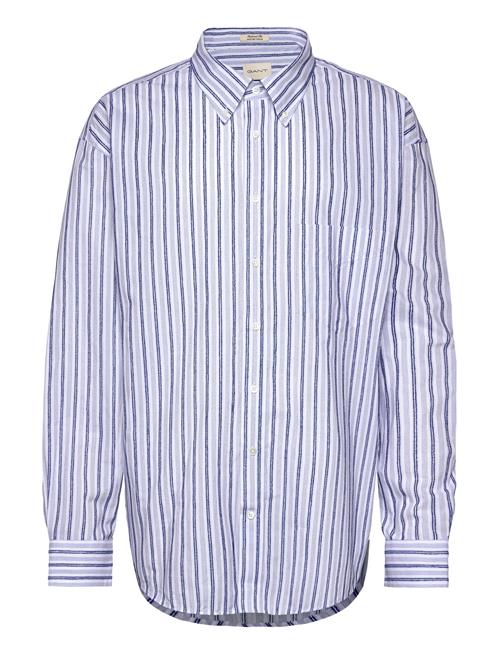 Rel Texture Stripe Shirt GANT Blue
