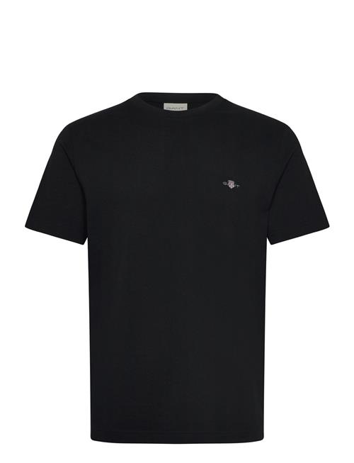 Se Pique Ss T-Shirt GANT Black ved Booztlet