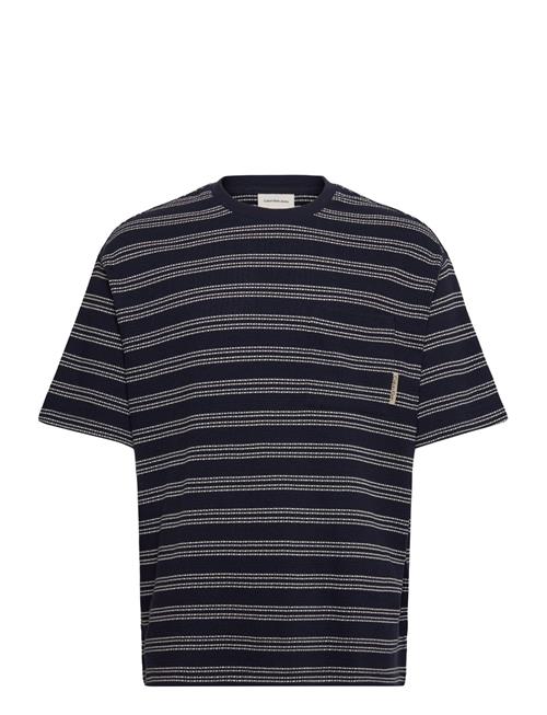 Ss Strp Jcqrd Rlxd P Calvin Klein Jeans Navy