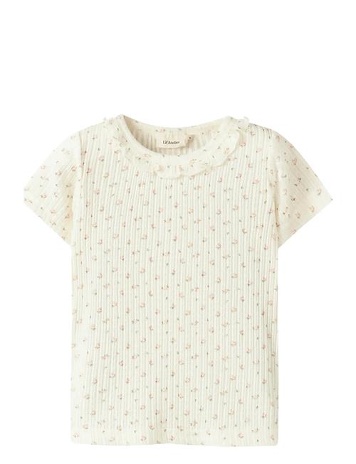 Nmfhulla Hua Ss Slim Top Lil Lil'Atelier Cream